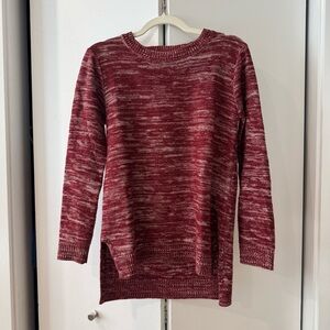 Elegant Burgundy Knit Sweater